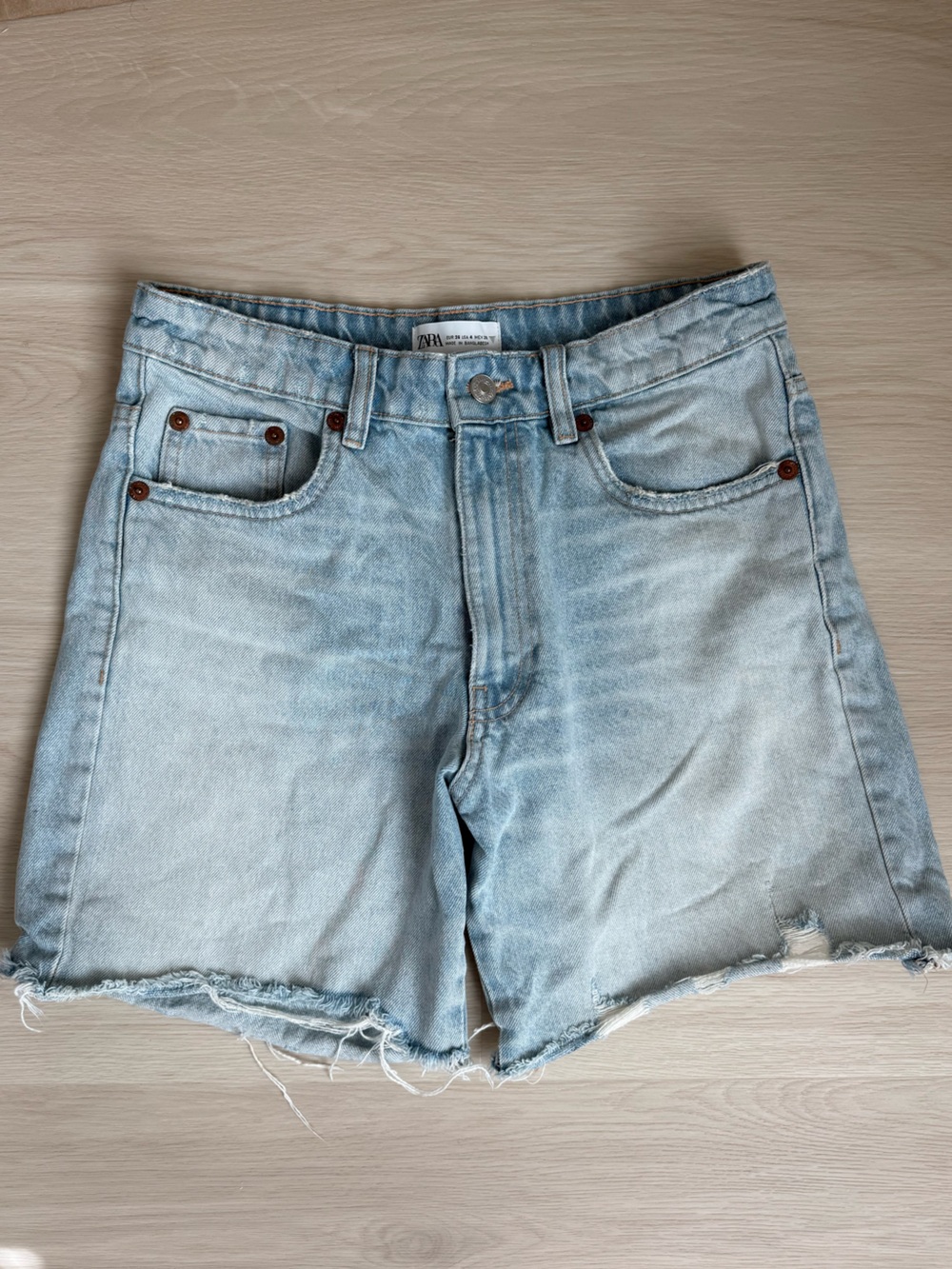 Zara Low/Mid Dad Rise Shorts